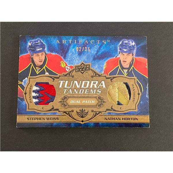 NATHAN HORTON & STEPHEN WEISS DUAL PATCHES CARD! WOW PATCHES #02 OF 35 MADE