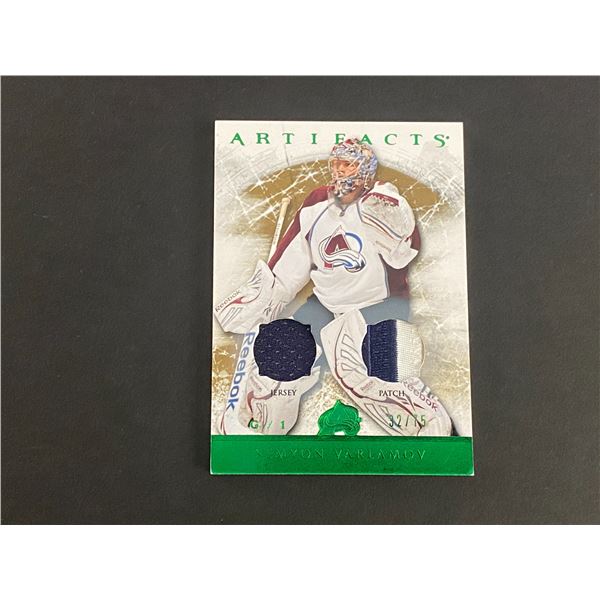 SEMYON VARLOMOV DUAL PATCH / JERSEY CARD! # 32 OF 75 MADE