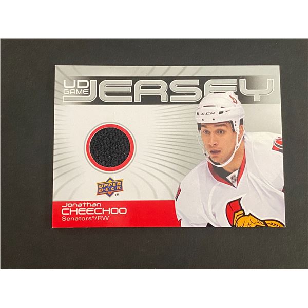 JONATHAN CHEECHOO OTTAWA SENATORS JERSEY CARD