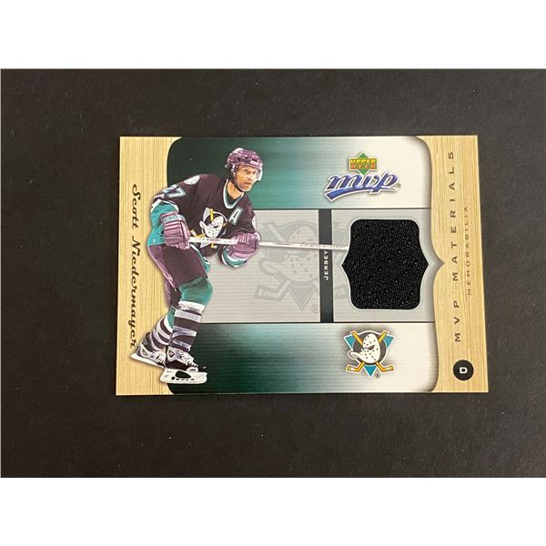 SCOTT NIEDERMAYER ANAHEIM MIGHTY DUCKS JERSEY CARD