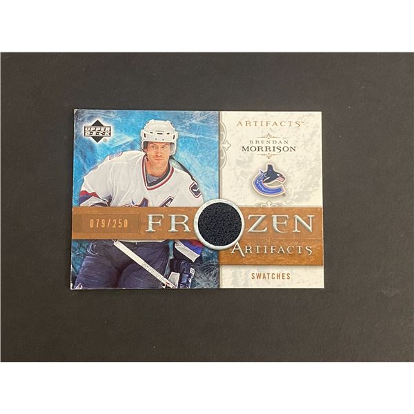 BRENDAN MORRISON VANCOUVER CANUCKS JERSEY CARD #079 OF 250 MADE