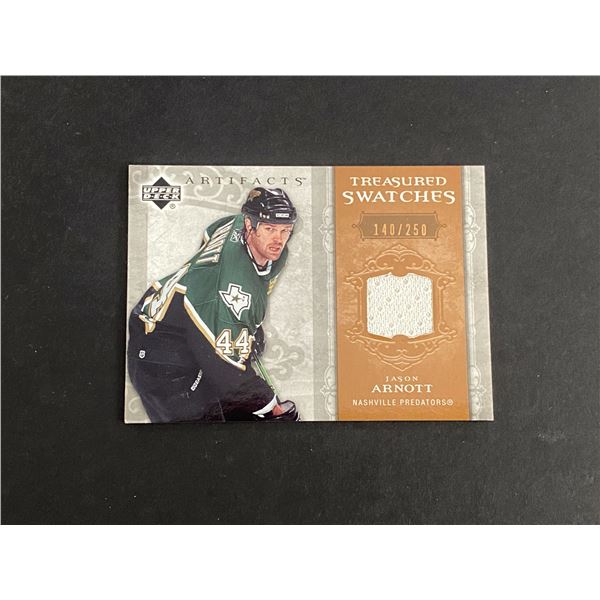 JASON ARNOTT DALLAS STARS JERSEY CARD #140 OF 250 MADE