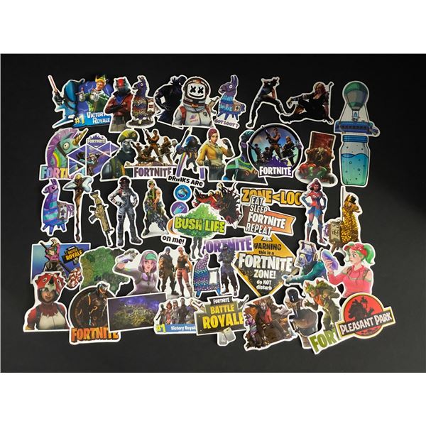 LOT OF 50 FORTNITE PVC STICKERS
