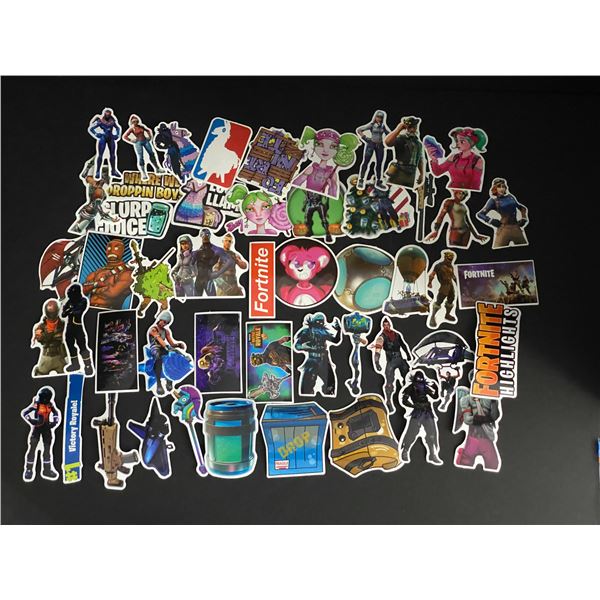 LOT OF 50 FORTNITE PVC STICKERS
