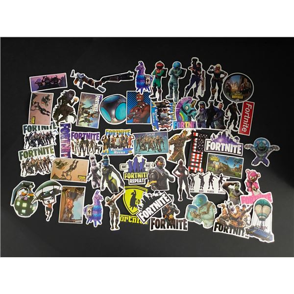LOT OF 50 FORTNITE PVC STICKERS