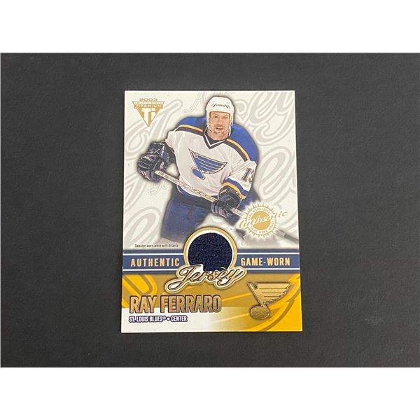 RAY FERRARO ST LOUIS BLUES JERSEYCARD AUTOGRAPH CARD #1124 OF 1288 MADE