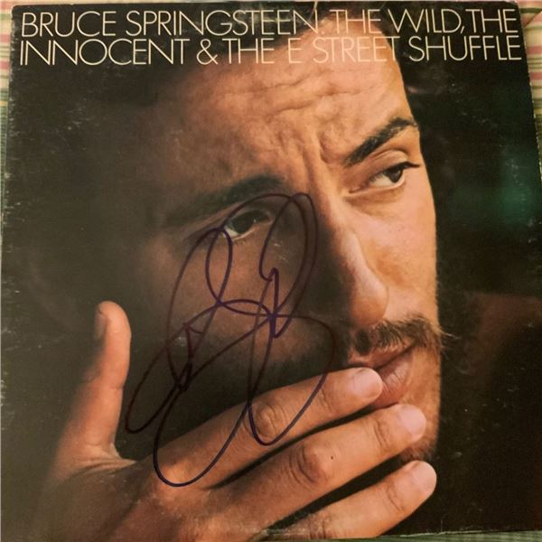 Signed Bruce Springsteen The Wild, The Innocent, & The E Street Shuffle Album Cover