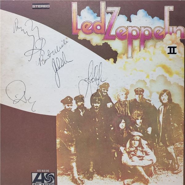 Signed Led Zeppelin II Album Cover