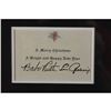 Image 2 : Signed and Framed Babe Ruth & Lou Gehric Holiday Carf