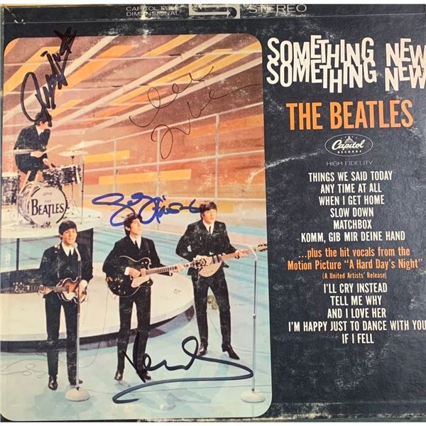 Signed Beatles Something New Album