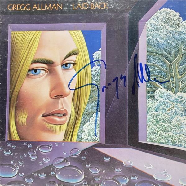 Signed Gregg Allman , Laid Back Album Cover