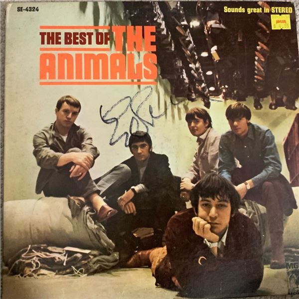 Signed Animals The Best Of The Animals Album Cover