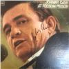 Image 1 : Signed Johnny Cash At Folsum Prison Album Cover