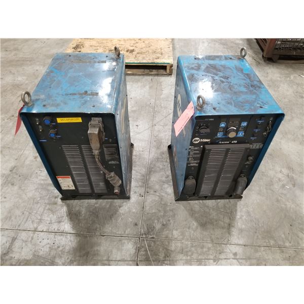 (2) MILLER (SER. #S MA021473U/LG380128U) AUTO AXCESS 450 WELDER *PARTS ONLY*