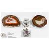 Image 1 : LOT WITH 2 NATURAL AGATE