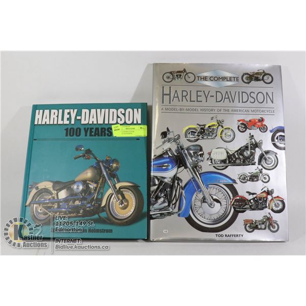 SET OF 2 HARD COVER HARLEY-DAVIDSON