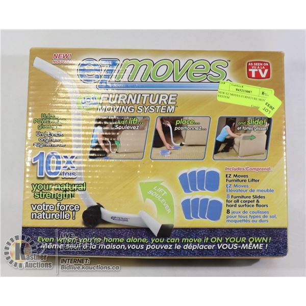 NEW EZ MOVES FURNITURE MOVING SYSTEM INCLUDES