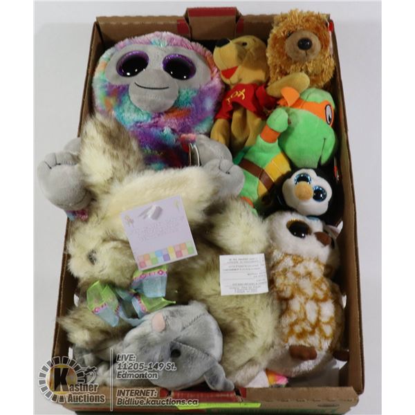 FLAT OF TY COLLECTIBLES AND WALT DISNEY WINNIE THE