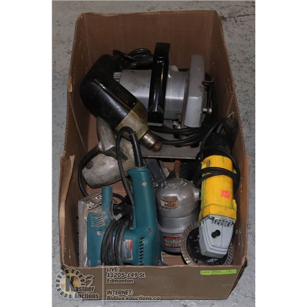 BOX OF POWER TOOLS- ALL WORK