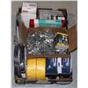 Image 1 : BOX OF BUILDING SUPPLIES AND HARDWARE