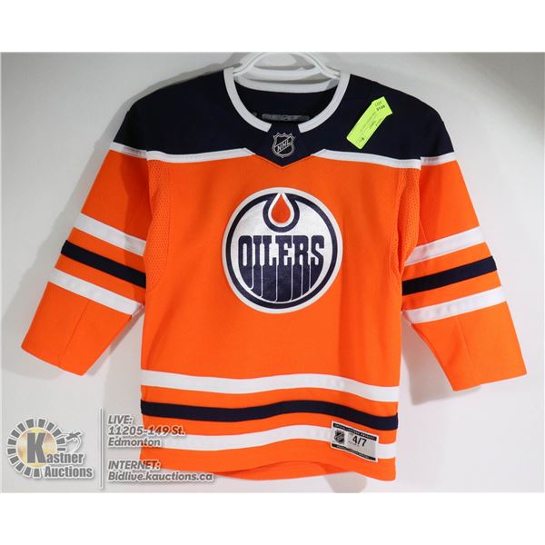 NHL OILERS JERSEY SIZE 4/7