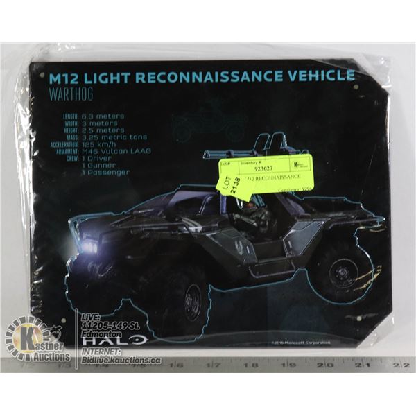 TIN SIGN M12 RECONNAISSANCE VEHICLE