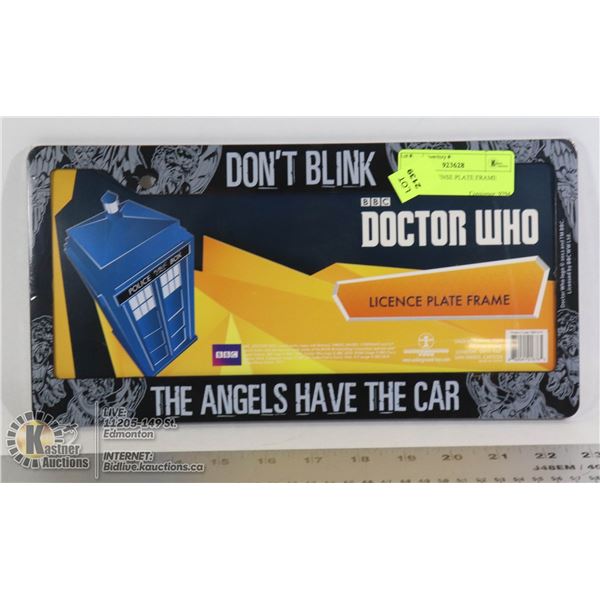 DR WHO LICENSE PLATE FRAME