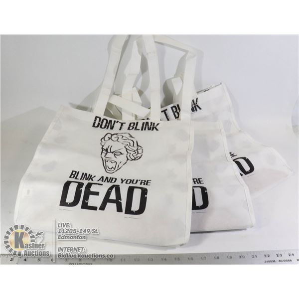 DOCTOR WHO BLINK TOTE  BAG X 3