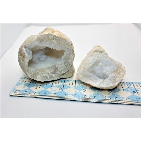 10)  NATURAL SPLIT QUARTZ GEODE