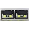 Image 1 : LOT OF 2 NEW SOLAR SECURITY LED LIGHTS, TWO HI