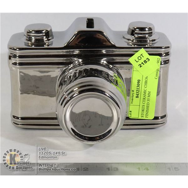STOKES CERAMIC CHROME FINISHED 35 MM CAMERA COIN