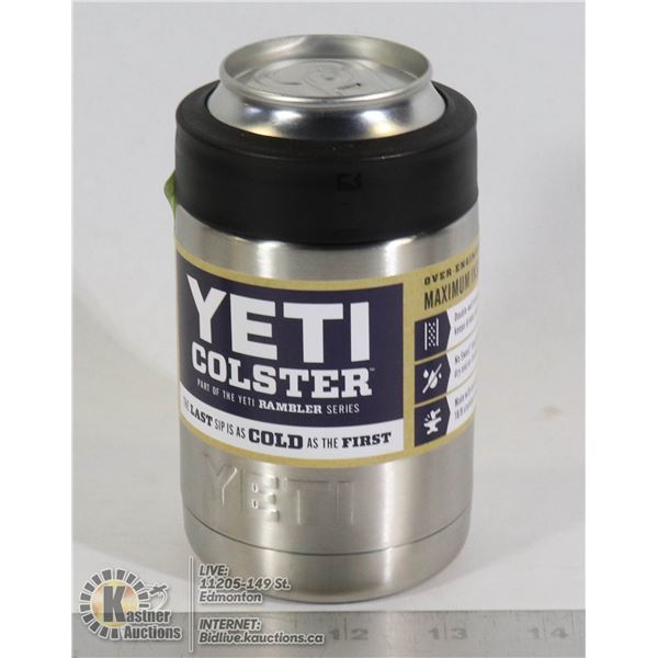 YETI COLSTER INSULATED STAINLESS STEEL NO SWEAT