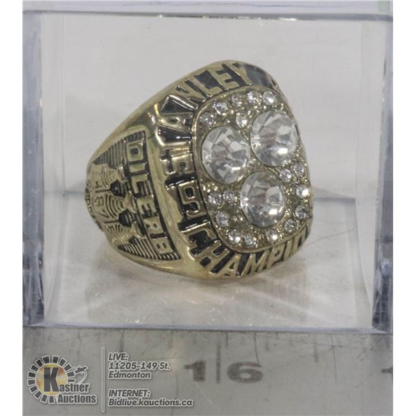 1987 WAYNE GRETZKY OILERS STANLEY CUP RING