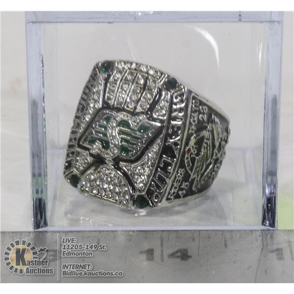 2013 SASKATCHEWAN ROUGHRIDERS GREY CUP RING