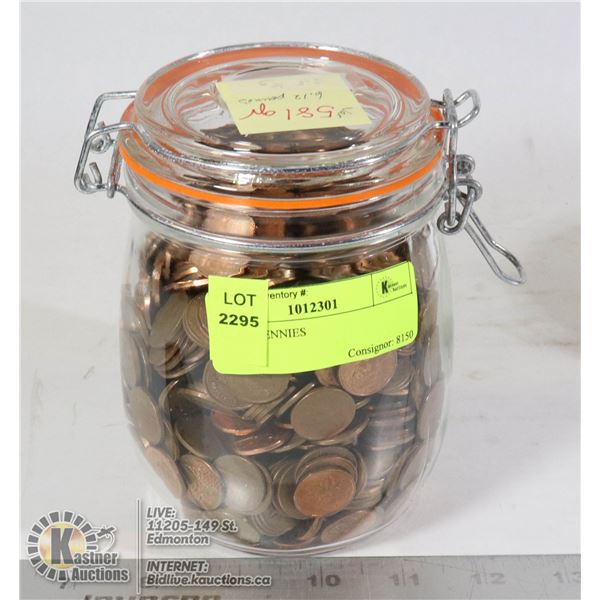 JAR OF PENNIES
