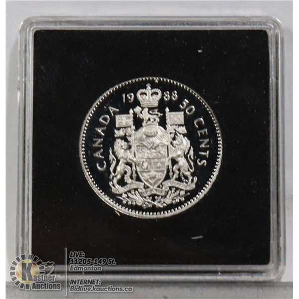 1988 PROOF FINISH CANADA NCLT 50 CENT COIN