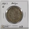 Image 1 : 1921 S SILVER USA MORGAN $1 DOLLAR COIN