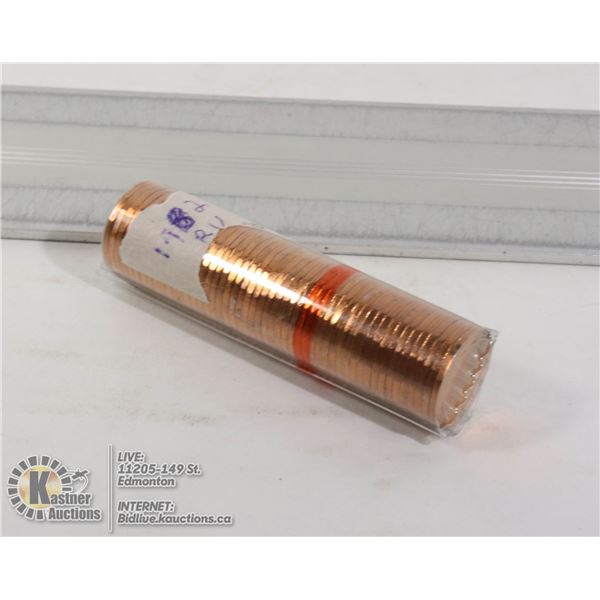 UNCIRCULATED ROLL OF 1982 CANADA PENNIES