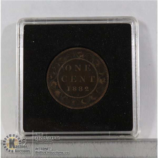 1882H VICTORIAN CANADA LARGE CENT COIN