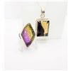 Image 1 : 28)  SET OF AMETRINE YELLOW AND PURPLE