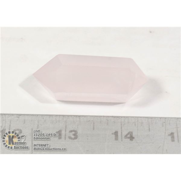 #199-PINK ROSE QUARTZ 35.2g/ W-22.3mm L-55.5mm