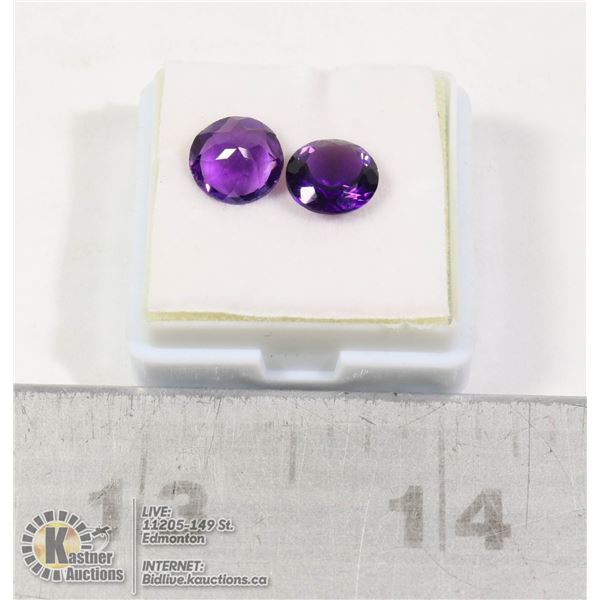 #54-PURPLE AMETHYST GEMSTONES 3.5ct