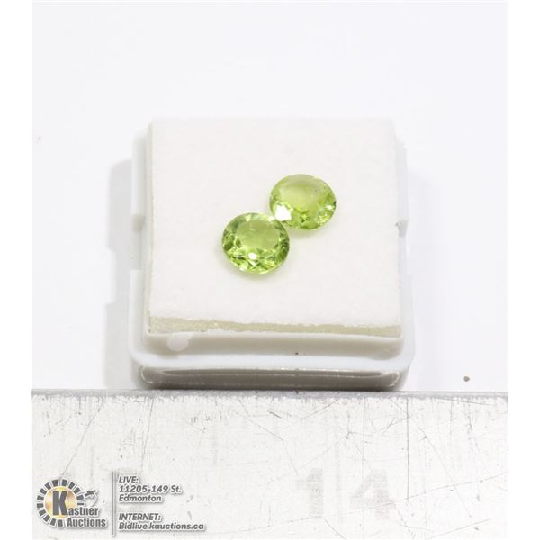 #58-GREEN PERIDOT GEMSTONES 2.35ct