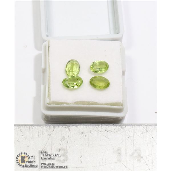 #40-GREEN PERIDOT GEMSTONES 3.5ct