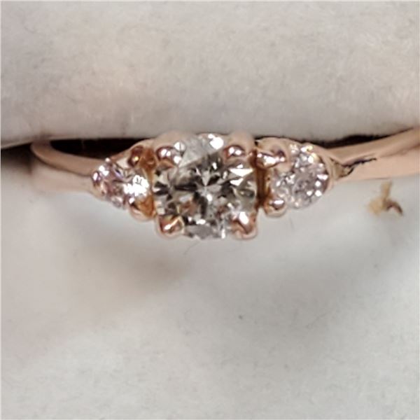 10K ROSE GOLD DIAMOND(0.3CT,I1,I) DIAMOND