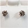 Image 1 : 14K WHITE GOLD DIAMOND(0.4CT,I1-I3,H-I)  EARRINGS