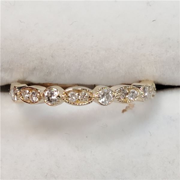 10K YELLOW GOLD DIAMOND(0.25CT,I1-I2,G-H)  RING