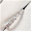 Image 3 : 10K WHITE GOLD DIAMOND(0.27CT,I1-I2,G-H) RING