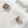 Image 3 : 14K WHITE GOLD DIAMOND(0.42CT,SI2-I2,J-K) EARRINGS