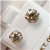 Image 3 : 10K WHITE GOLD MOISSANITE(1.5CT)  EARRINGS